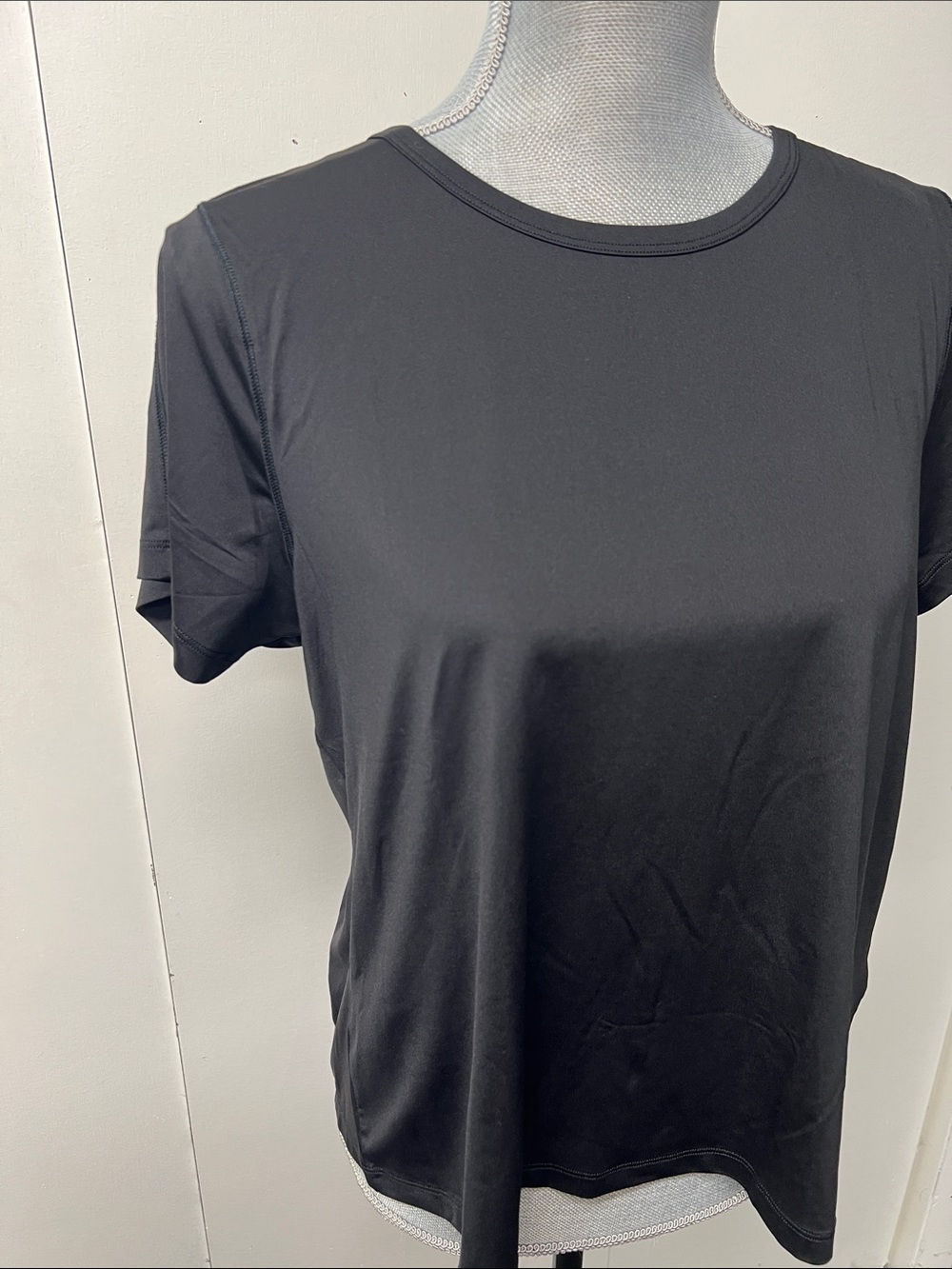 Athleta Black Short-Sleeve Crewneck Top - Picture 3 of 4